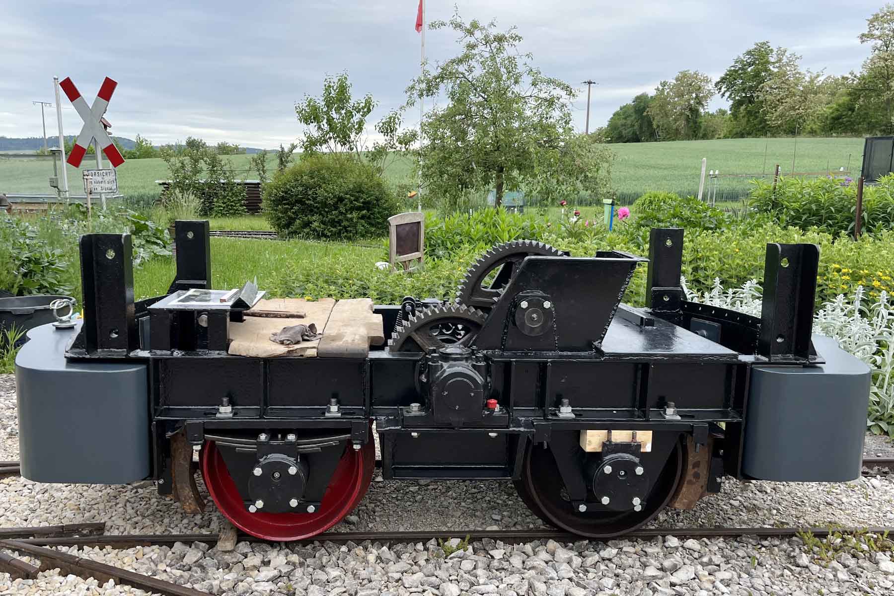 Kundenauftrag Neubaustahlpuffer für eine historische Dörentruper E-Lok Nr. 1 aus dem Jahr 1936
